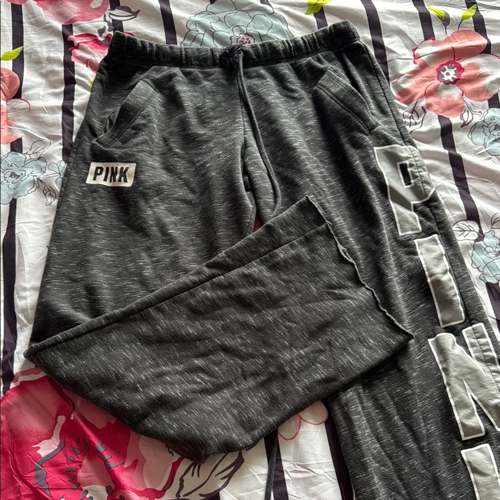 PINK Victoria's Secret Gray boyfriend pant